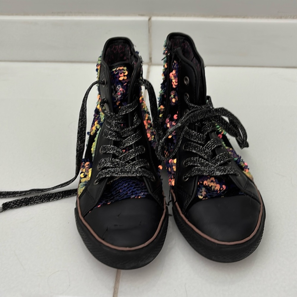 Primigi high top sequin sneakers